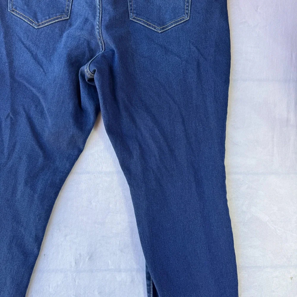 Michael Kors Izzy Skinny Jeans Women's 16 Blue Denim Stretch Dark Wash Whiskered